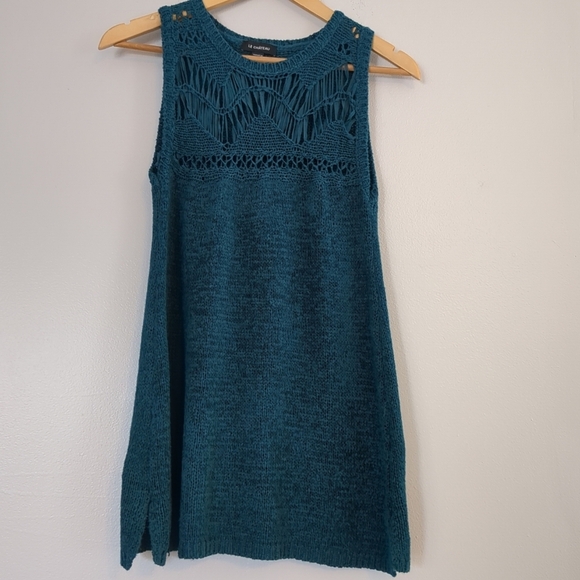 Le Chateau Knit Tank Women's Size Medium Feminine Summer Corpcore - Picture 1 of 7